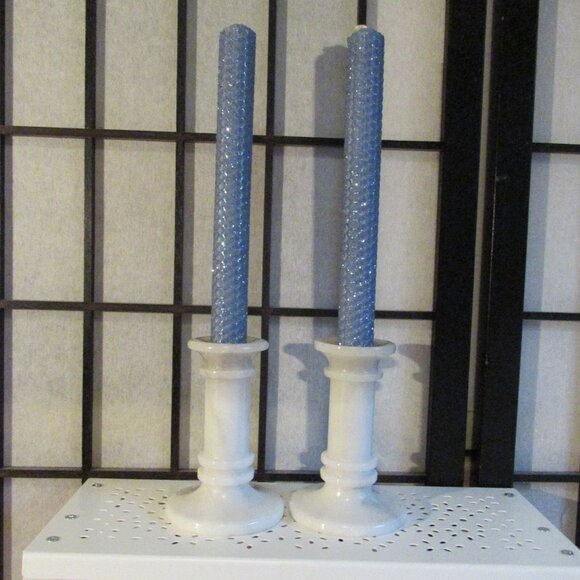 Marble Vintage Candle Holders - Picture 2 of 3